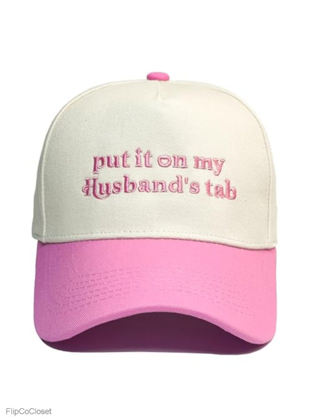 Funny Blush Pink Baseball Cap with Embroidery Women's Adjustable Snapback